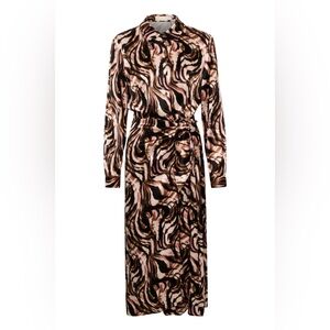 NWT Soaked In Luxury Zaya Dress leopard animal print silky